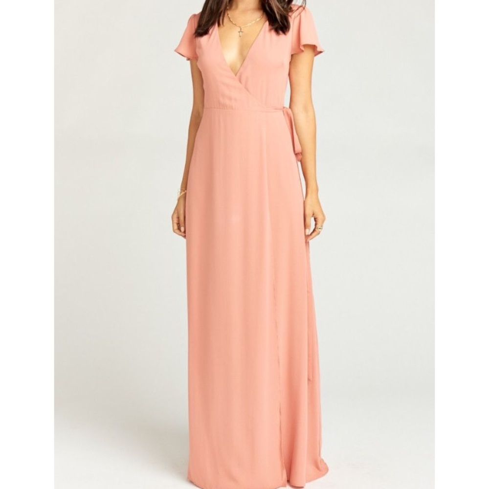 Show Me Your MuMu Rustic Mauve Noelle Wrap Dress